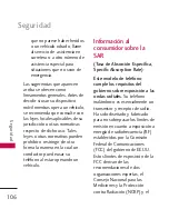 Preview for 107 page of LG Lyric MT375 (Spanish) Manual Del Usuario