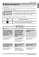 Preview for 3 page of LG LZ-H025GBA3 Installation Manual