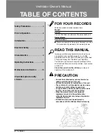 Preview for 2 page of LG LZ-H0806BA1 Owner'S Manual