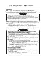 Preview for 2 page of LG LZ-H080GBA2 Installation Manual