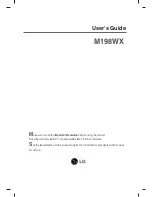 Предварительный просмотр 2 страницы LG M198WX User Manual