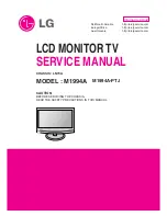 LG M1994A Service Manual предпросмотр