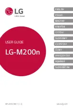 Preview for 1 page of LG M200N Manual