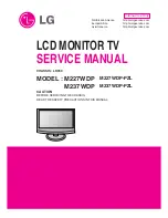 Предварительный просмотр 1 страницы LG M227WDP Service Manual