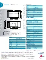 Предварительный просмотр 2 страницы LG M3201T-BA Specifications