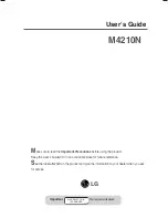 Preview for 1 page of LG M4210N User Manual