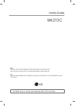 Предварительный просмотр 1 страницы LG M4213C User Manual