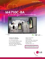 LG M4710C-BA Specification Sheet предпросмотр