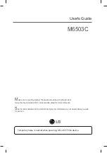 LG M6503C User Manual предпросмотр