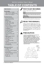 Preview for 2 page of LG MA09AH1 Owner'S Manual