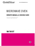 Предварительный просмотр 1 страницы LG MA7005ST Owner'S Manual & Cooking Manual