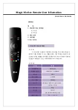 LG Magic Motion Remote M4-Media User Information предпросмотр