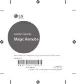 Предварительный просмотр 1 страницы LG Magic Remote AN-MR18VV Owner'S Manual