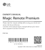 Предварительный просмотр 1 страницы LG Magic Remote Premium Owner'S Manual