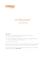 LG Marquee User Manual preview