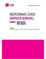 Предварительный просмотр 1 страницы LG MB-3832E Service Manual