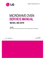 LG MB-387W Service Manual предпросмотр