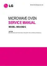 Предварительный просмотр 1 страницы LG MB-4042G Service Manual