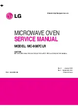 LG MC-8087CLR Service Manual предпросмотр