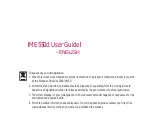 LG ME550d User Manual preview