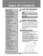 Preview for 2 page of LG MFL42619108 Owner'S Manual