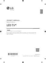 Предварительный просмотр 2 страницы LG MFL71752812. Owner'S Manual