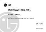 LG MG-7243J Owner'S Manual предпросмотр