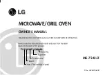 LG MG-7243JZ Owner'S Manual предпросмотр