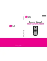 Preview for 1 page of LG MG295 Service Manual