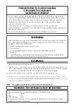 Preview for 4 page of LG MH-2339B Owner'S Manual