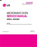 LG MH6848G Service Manual предпросмотр