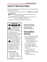 Preview for 3 page of LG Minibeam PW1000 Owner'S Manual