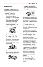 Preview for 21 page of LG MiniBeam PW1500GB Owner'S Manual