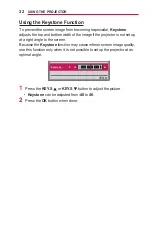 Preview for 32 page of LG MiniBeam PW1500GB Owner'S Manual