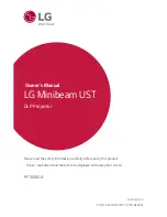 LG Minibeam UST Owner'S Manual preview