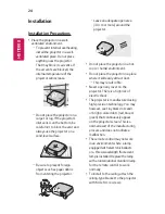 Preview for 24 page of LG Minibeam UST Owner'S Manual