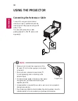 Preview for 30 page of LG Minibeam UST Owner'S Manual