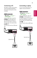 Предварительный просмотр 31 страницы LG MiniBram UST HF65FG Owner'S Manual