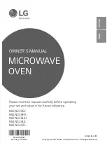 LG MJEN326PK Owner'S Manual предпросмотр