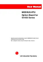 Preview for 1 page of LG MODBUS-RTU User Manual