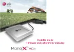 LG MonoX ACe Installer'S Manual preview