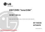 Preview for 1 page of LG MP-9485SR Owner'S Manual