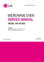 LG MS-0742SG Service Manual preview