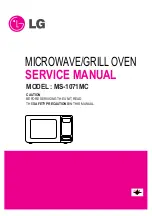 Предварительный просмотр 1 страницы LG MS-1071MC Service Manual