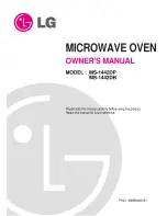 Предварительный просмотр 1 страницы LG MS-1442DB Owner'S Manual