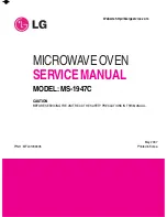 Предварительный просмотр 1 страницы LG MS-1947C Service Manual