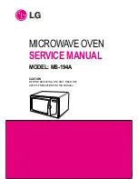 Предварительный просмотр 1 страницы LG MS-194A Service Manual