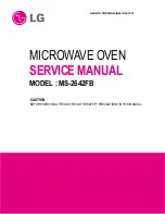 Предварительный просмотр 1 страницы LG MS-2642FB Service Manual