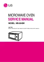 LG MS-2642W Service Manual предпросмотр