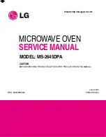 Предварительный просмотр 1 страницы LG MS-2645DPA Service Manual